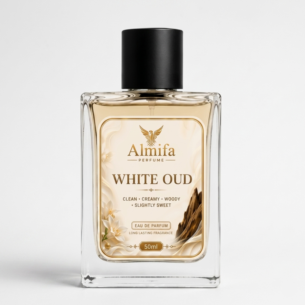 Almifa White Oud Perfume | Premium Long-Lasting Unisex Luxury Fragrance (50ml)